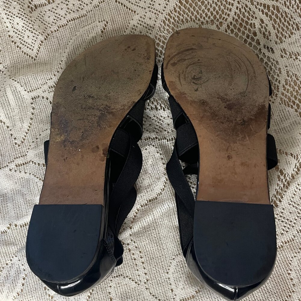 Stuart Weitzman Elastic Strap Sandal In Black. Si… - image 4